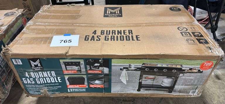 4-BURNER GAS GRIDDLE GRILL IN BOX