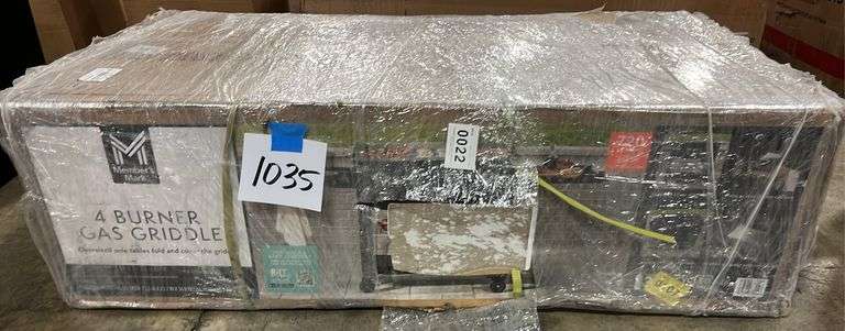 AS IS - 4 BURNER GAS GRIDDLE GRILL IN BOX