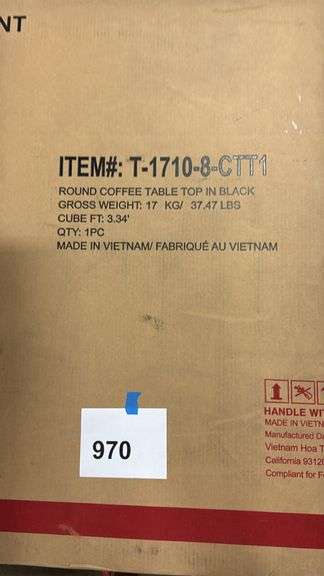 ROUND COFFEE TABLE IN BOX