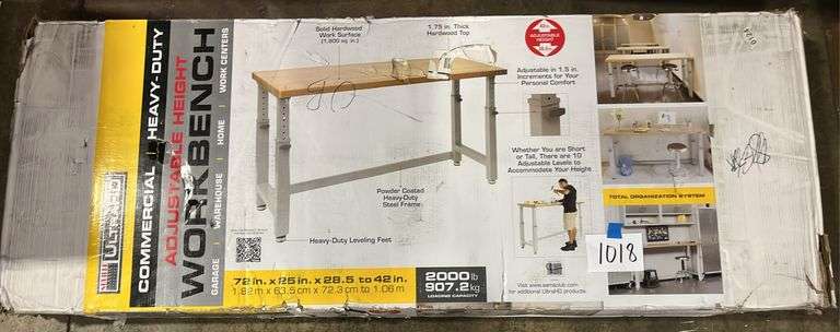 SEVILLE CLASSICS ADJUSTABLE WORKBENCH IN BOX