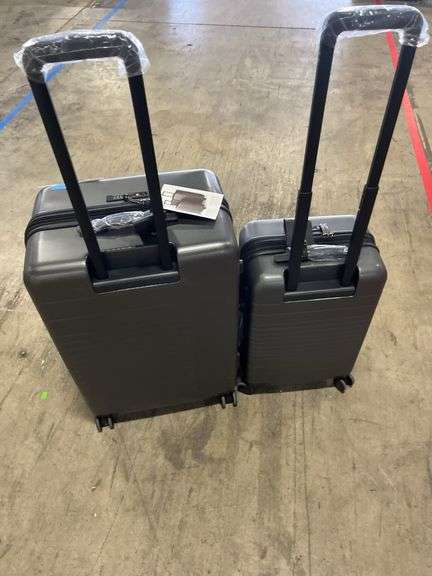 2PC HARDSHELL ROLLING LUGGAGE - GREY