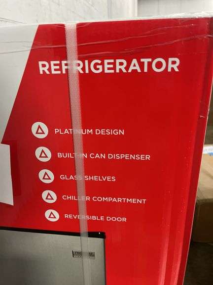 FRIGIDAIRE 3.2CU FT. STAINLESS REFRIGERATOR IN BOX