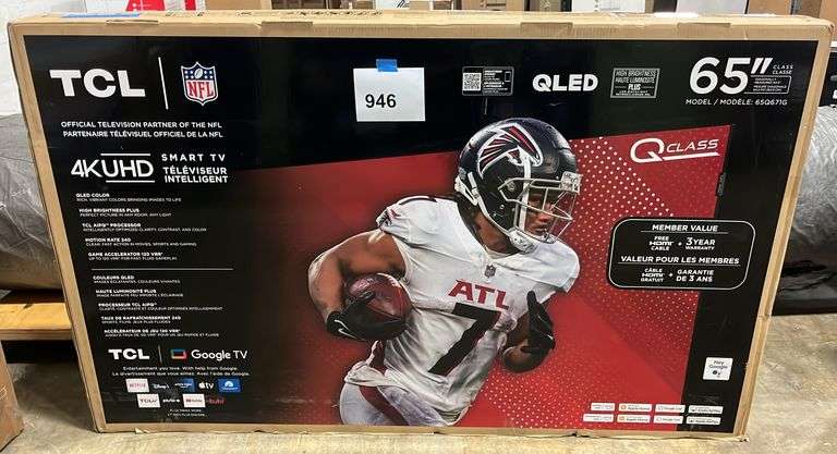 TCL 65" QLED 4K UHD SMART TV IN BOX (65Q671G)