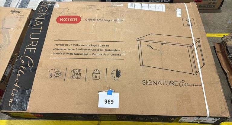 AS IS - KETER 230G DECK BOX IN BOX