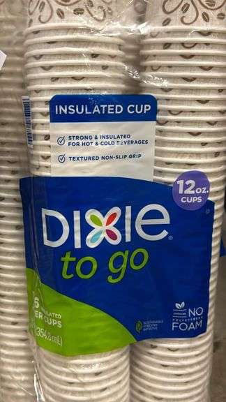 (5) PACKS OF DIXIE INSULATED CUPS (176 PER PACK)