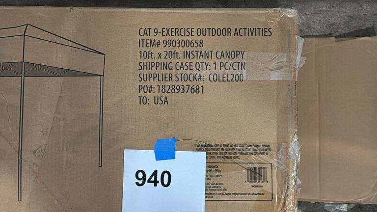 EASYLIFT 10X20FT INSTANT CANOPY IN BOX