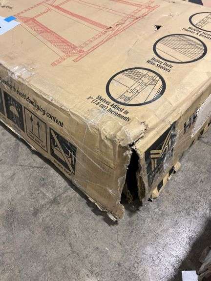 AS IS - HEAVY DUTY SHELVING RACK IN BOX
