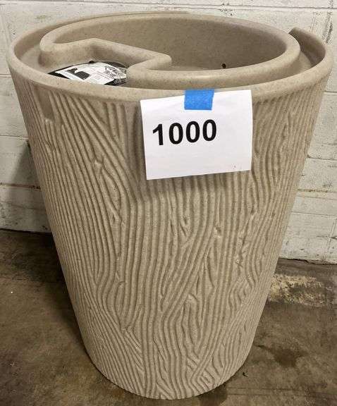 BEIGE RAIN BARREL
