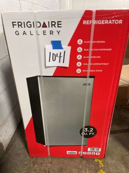 FRIGIDAIRE 3.2CU FT. STAINLESS REFRIGERATOR IN BOX