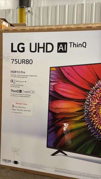 LG 75" 4K SMART TV