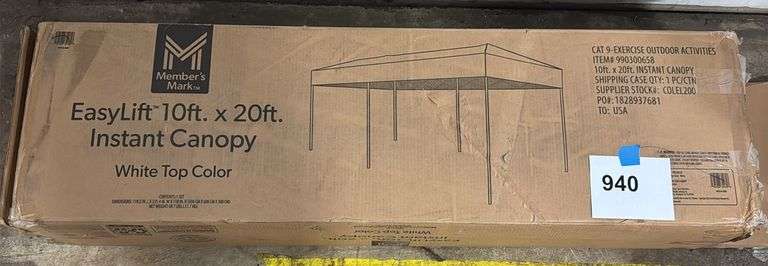 EASYLIFT 10X20FT INSTANT CANOPY IN BOX
