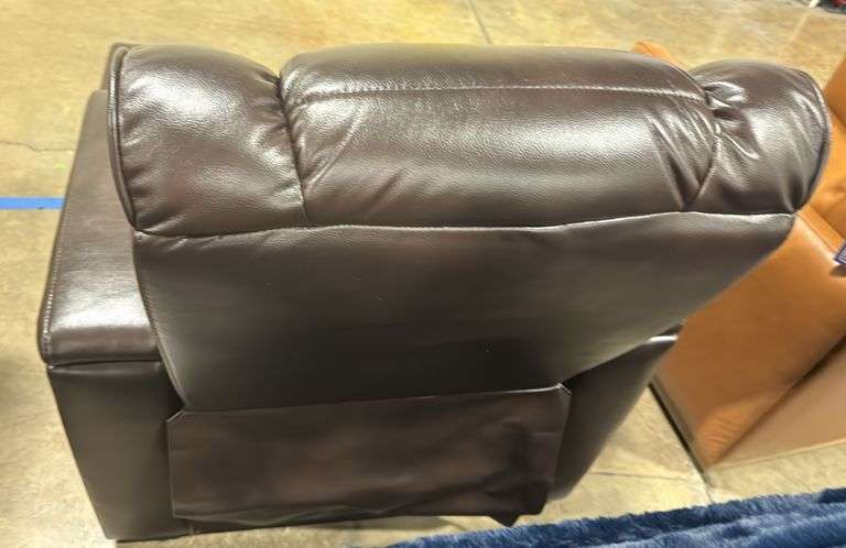 ABBYSON LIVING HOME THEATER POWER RECLINER - BROWN