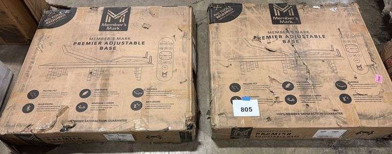 (2) TWIN XL PREMIER ADJUSTABLE BED BASES IN BOX (MAKES 1 COMPLETE KING)