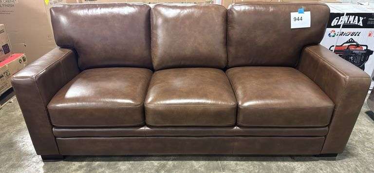 AS IS - BROWN SOFA
