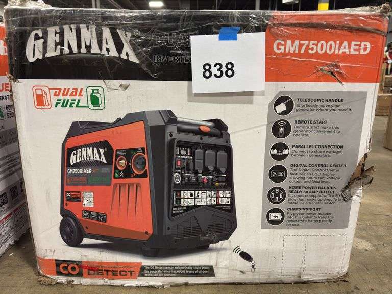 GENMAX DUAL FUEL INVERTER GENERATOR IN BOX