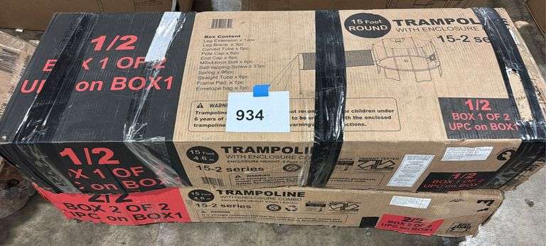 AS IS - 15FT TRAMPOLINE IN BOX
