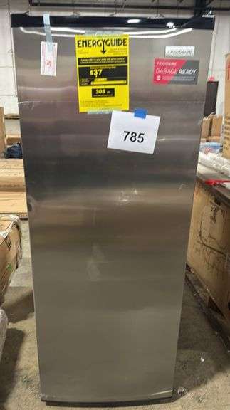 FRIGIDAIRE STAINLESS UPRIGHT FREEZER