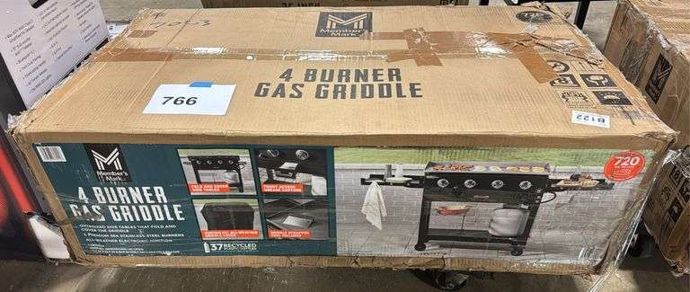 4-BURNER GAS GRIDDLE GRILL IN BOX