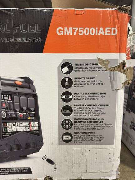 GENMAX DUAL FUEL INVERTER GENERATOR IN BOX