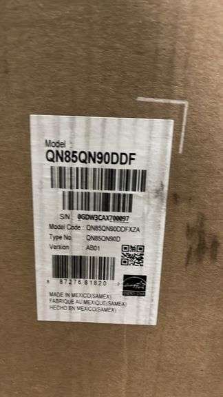 SAMSUNG 85" NEO QLED SMART TV IN BOX (QN90DD)