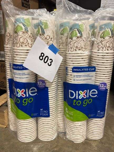 (5) PACKS OF DIXIE INSULATED CUPS (176 PER PACK)