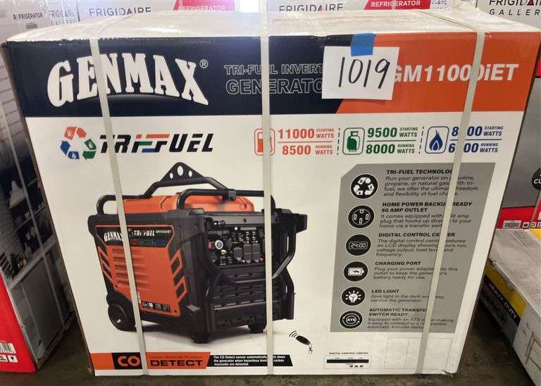 GENMAX GM11000IET TRI-FUEL GENERATOR IN BOX