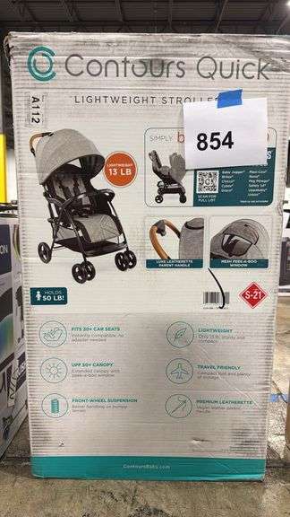 CONTOURS QUICK LIGHTWEIGHT STROLLER IN BOX