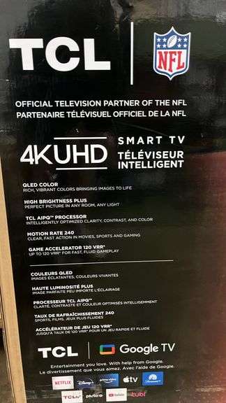 TCL 65" QLED 4K UHD SMART TV IN BOX (65Q671G)