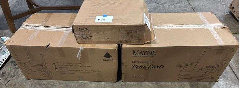 MAYNE MESA 3PC CHAT SET IN BOX - WHITE