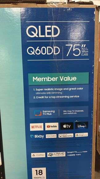 SAMSUNG 75" Q60D QLED 4K SMART TV