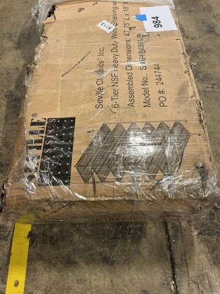AS IS - SEVILLE CLASSICS SHELVING RACK IN BOX