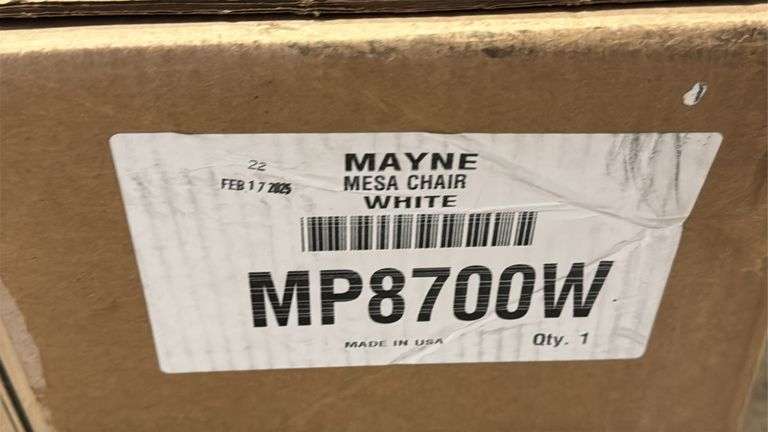 MAYNE MESA 3PC CHAT SET IN BOX - WHITE