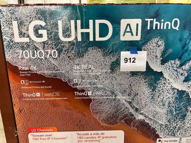 LG 70" UHD AI THINQ 4K SMART TV IN BOX (70UQ70)