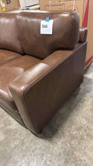 AS IS - BROWN SOFA