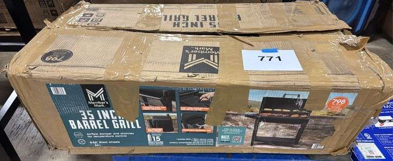 35" BARREL GRILL IN BOX