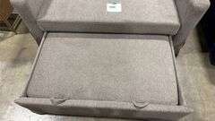 SERTA HARVARD CONVERTIBLE LOVESEAT - LINEN