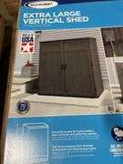 SUNCAST VERTICAL SHED IN BOX