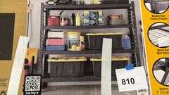 AS IS - HEAVY DUTY 4-SHELF STORAGE RACK IN BOX