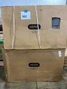 (2) KETER ADIRONDACK CHAIRS IN BOX - GREY & BLACK