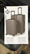 2PC HARDSHELL ROLLING LUGGAGE - GREY
