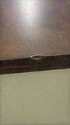 4-DOOR WOOD CONSOLE - CREAM W/ WOOD TOP