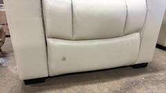 ABBYSON LIVING HOME THEATER POWER RECLINER - CREAM