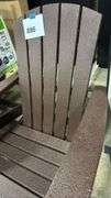 3PC ADIRONDACK SET - CHAIRS & TABLE (BROWN)
