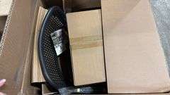 (2) CAFE COLLECTION STEEL CHAIRS IN BOX - BLACK