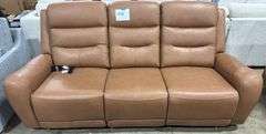 COOPER LEATHER POWER RECLINER - BUTTERNUT