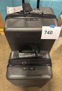 2PC HARDSHELL ROLLING LUGGAGE SET - GREY