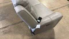 COOPER LEATHER POWER RECLINING SOFA - GREY