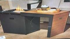 31" GAS FIRE PIT WITH SLIDING TABLE IN BOX