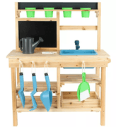 KIDS WOODEN MUD KITCHEN IN BOX