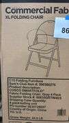 (4) COSCO XL FOLDING CHAIRS IN BOX